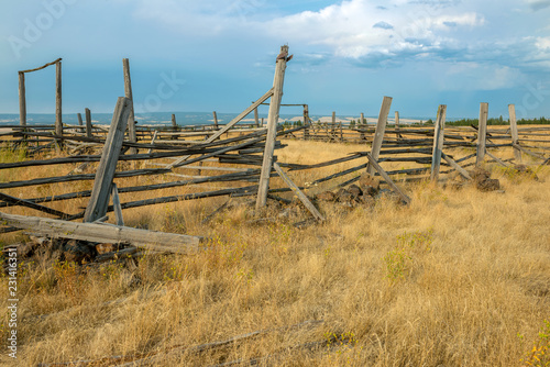 An abandoned corral in central Oregon