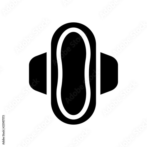 hygienic pad icon. Trendy hygienic pad logo concept on white background from Hygiene collection