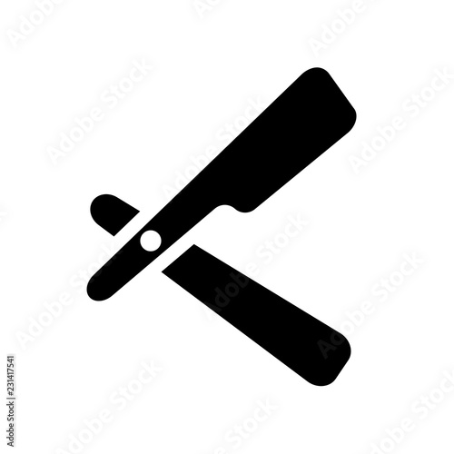 shaving razor icon. Trendy shaving razor logo concept on white background from Hygiene collection