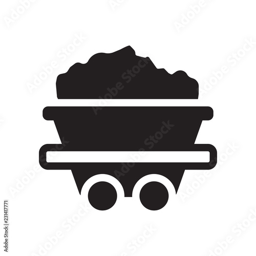 Coal icon. Trendy Coal logo concept on white background from Industry collection