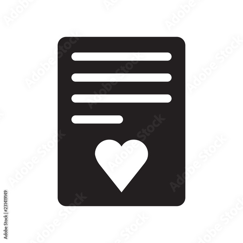 marriage contract icon. Trendy marriage contract logo concept on white background from Insurance collection