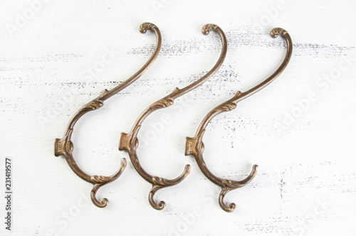 Vintage metal hooks hangers