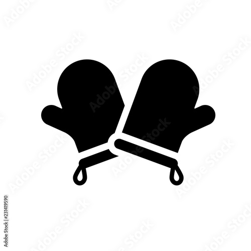 kitchen Mitten icon. Trendy kitchen Mitten logo concept on white background from kitchen collection