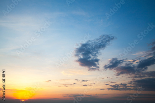 beautiful and heavenly sunrise photo