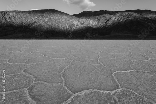 Death Valley landscape at sunset photo