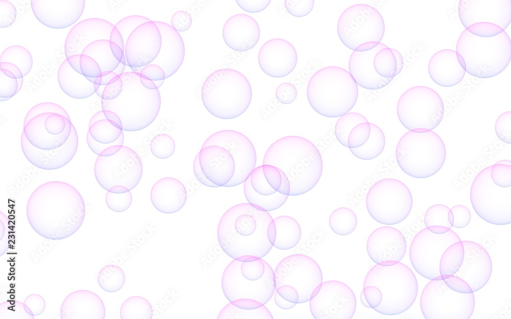 Light pastel colored background with pink bubbles. Wallpaper, texture pink balloons. 3D illustration Light pastel colored background with pink bubbles. Wallpaper, texture pink balloons. 3D illustration