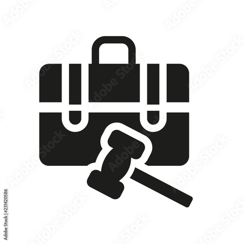 employment law icon. Trendy employment law logo concept on white background from law and justice collection
