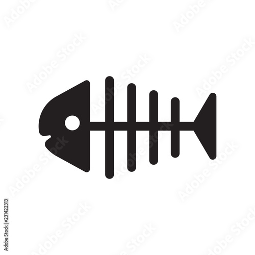 Fishbone icon. Trendy Fishbone logo concept on white background from museum collection