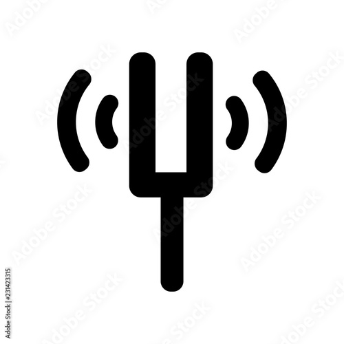 Tuning Fork icon. Trendy Tuning Fork logo concept on white background from Music collection