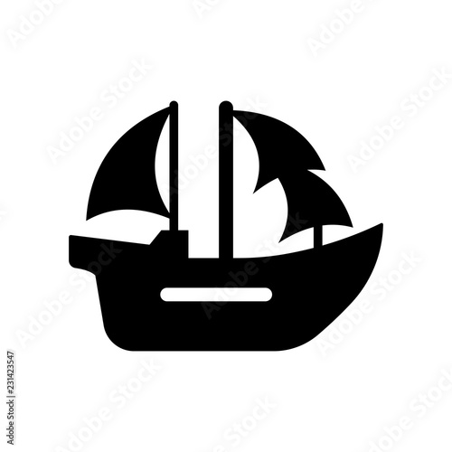 caravel icon. Trendy caravel logo concept on white background from Nautical collection
