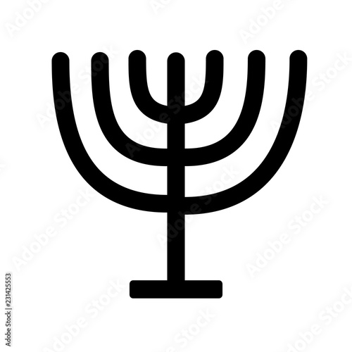 Jewish Candles icon. Trendy Jewish Candles logo concept on white background from Religion collection
