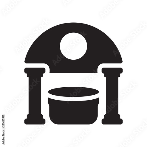 Caldarium icon. Trendy Caldarium logo concept on white background from sauna collection photo