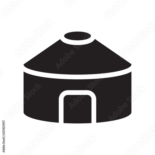 Yurt icon. Trendy Yurt logo concept on white background from sauna collection