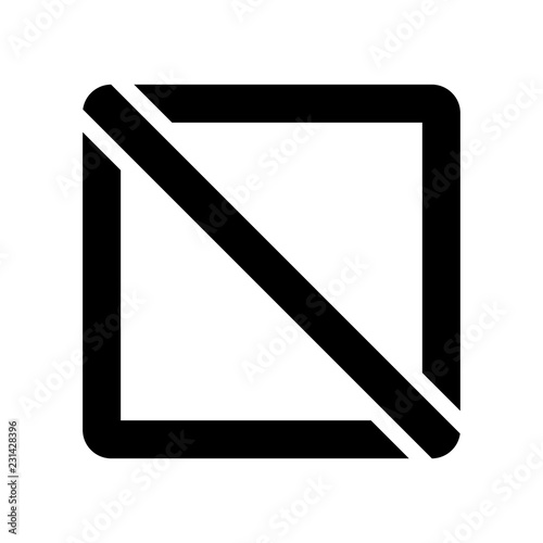 Forbbiden icon. Trendy Forbbiden logo concept on white background from User Interface and Web Navigation collection photo