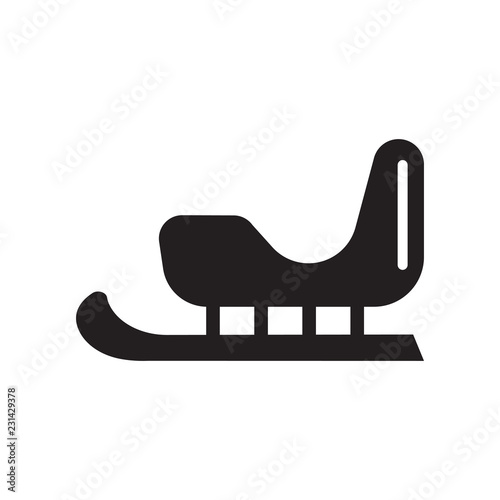 Sledge icon. Trendy Sledge logo concept on white background from Winter collection
