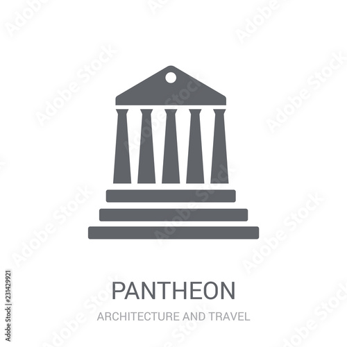 Pantheon icon. Trendy Pantheon logo concept on white background from Architecture and Travel collection