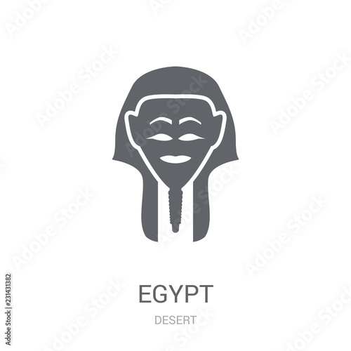 Egypt icon. Trendy Egypt logo concept on white background from Desert collection