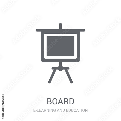 Board icon. Trendy Board logo concept on white background from E-learning and education collection