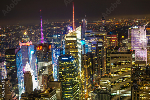 エンパイヤステートビルからの夜景
