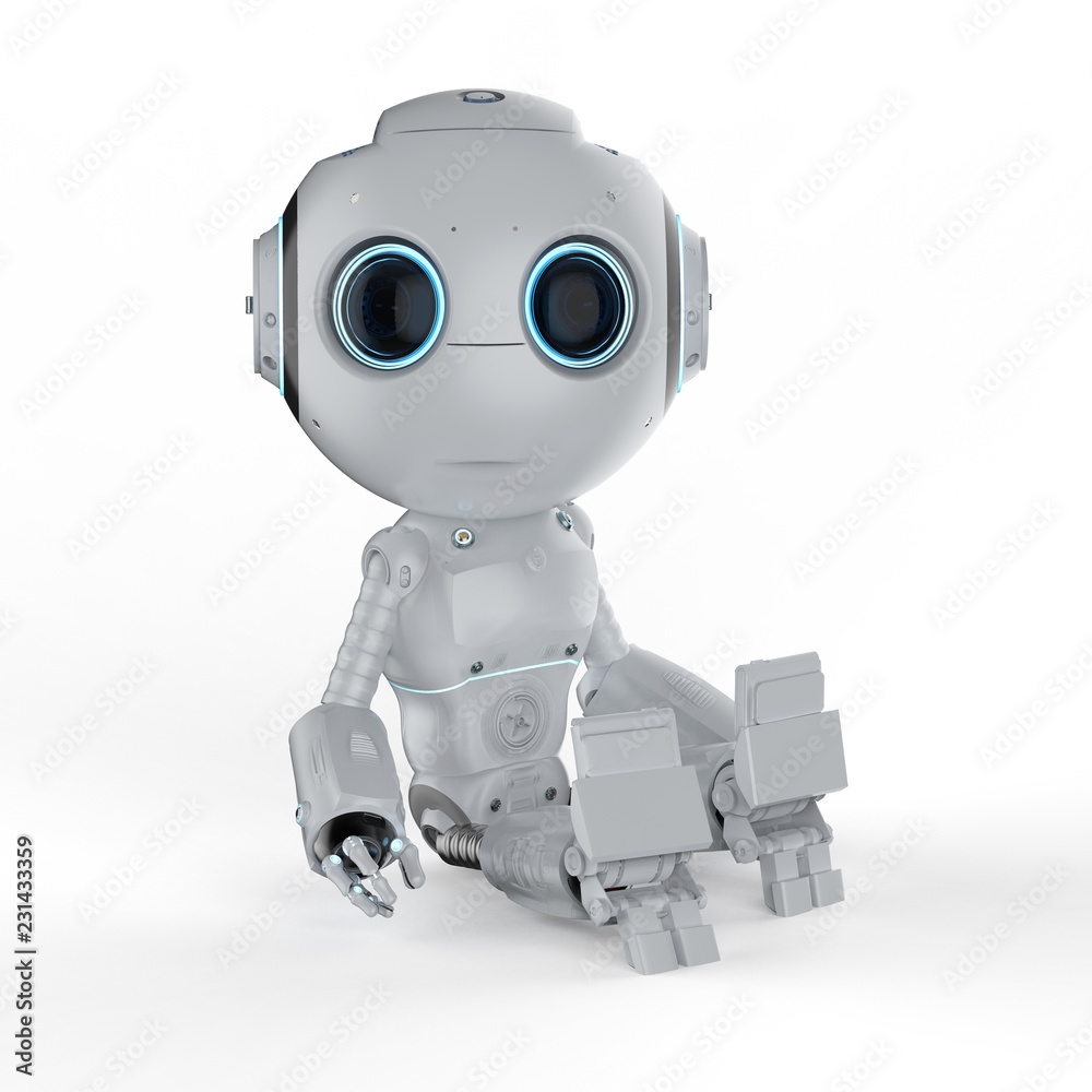 mini robot sit