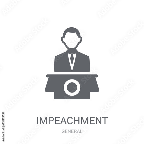 impeachment icon. Trendy impeachment logo concept on white background from General collection