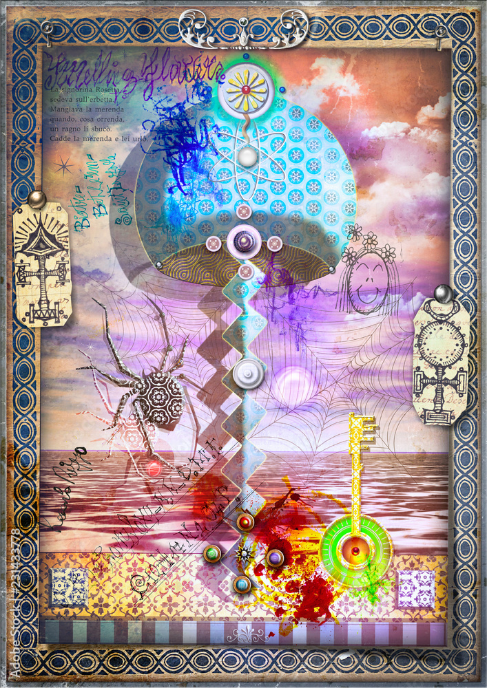 Fungo Trippy Retrò Groovy Con Occhio Fungo Agarico Psichedelico Hippie Toadstool Funky - Foto 5