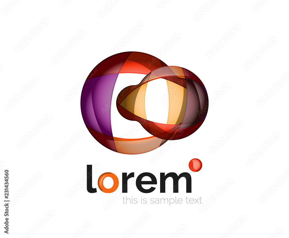 Abstract geometric business icon Abstract geometric business icon