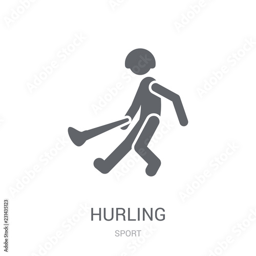 hurling icon. Trendy hurling logo concept on white background from Sport collection