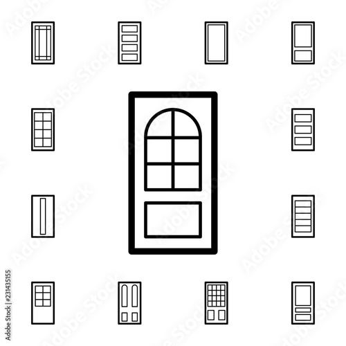 interroom door icon. Detailed set of Doors, gates and windows icons. Premium quality graphic design icon. One of the collection icons for websites, web design, mobile app