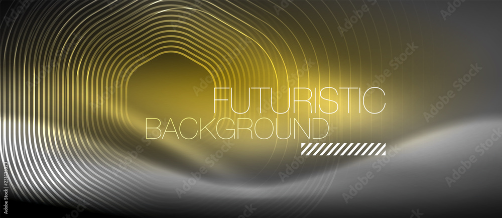 Neon glowing lines, magic energy space light concept, abstract background wallpaper design Neon glowing lines, magic energy space light concept, abstract background wallpaper design