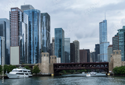 Chicago River Skyscrapers