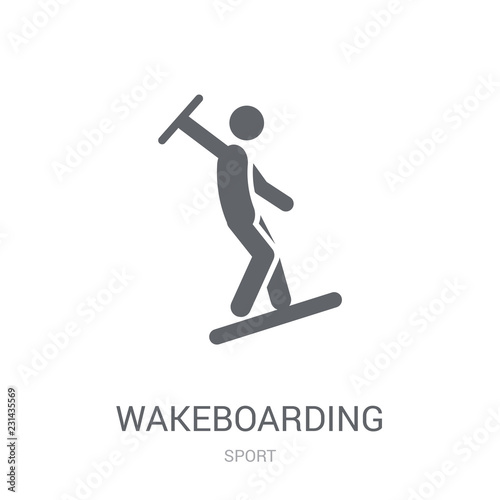 wakeboarding icon. Trendy wakeboarding logo concept on white background from Sport collection