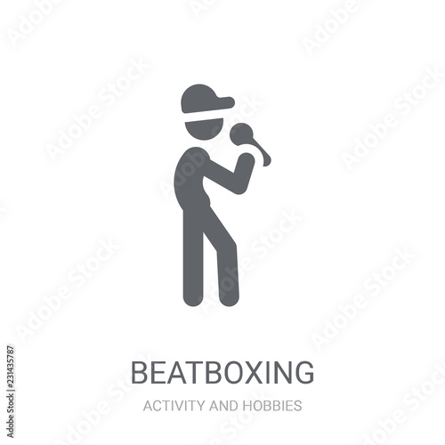 Beatboxing icon. Trendy Beatboxing logo concept on white background from Activity and Hobbies collection