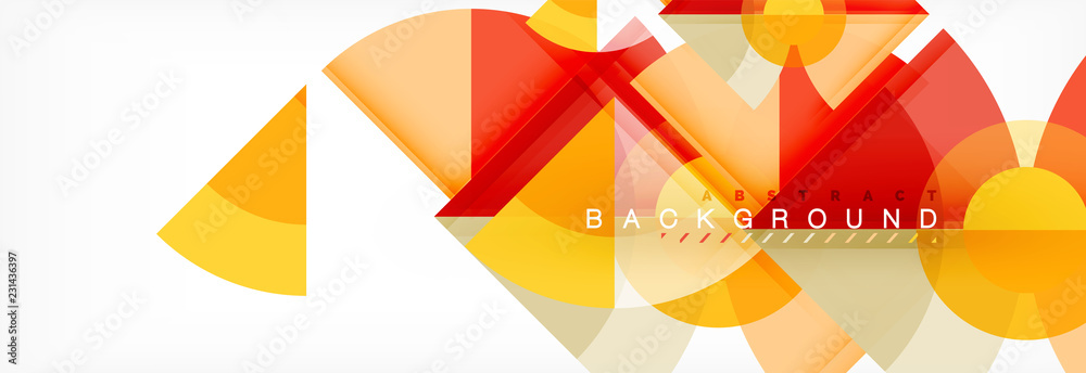 Trendy circles composition geometric background Trendy circles composition geometric background
