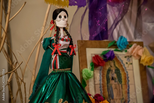 104/5000 catrina mexicana folklore huesos tradiciones halloween maquillaje puebla día de los muertos ofrenda por los muertos