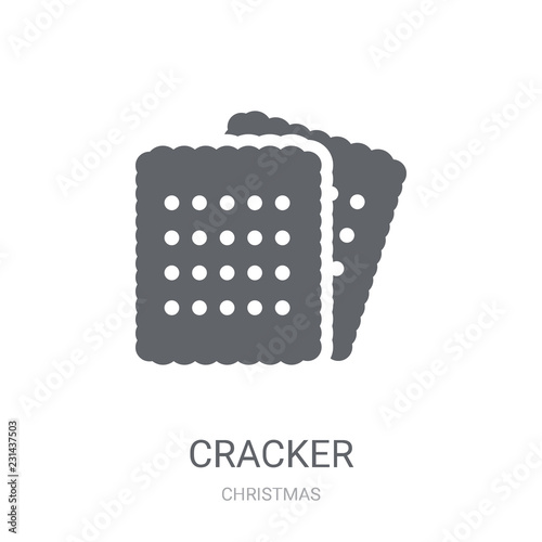 Cracker icon. Trendy Cracker logo concept on white background from Christmas collection
