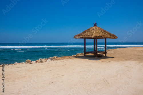 beautiful summer beach gazebo view © Vector1st