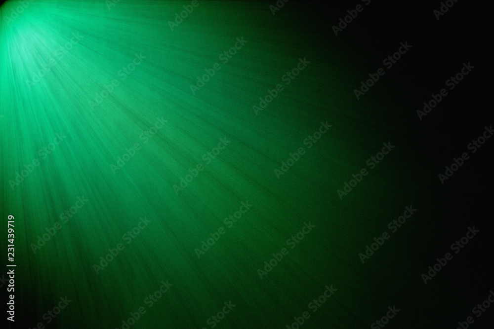 Gradient green background with streaks of light