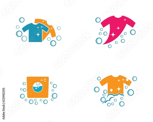 Laundry logo illustration
