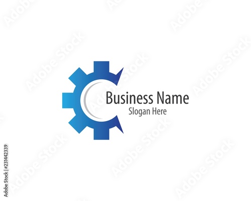 Gear machinery logo icon