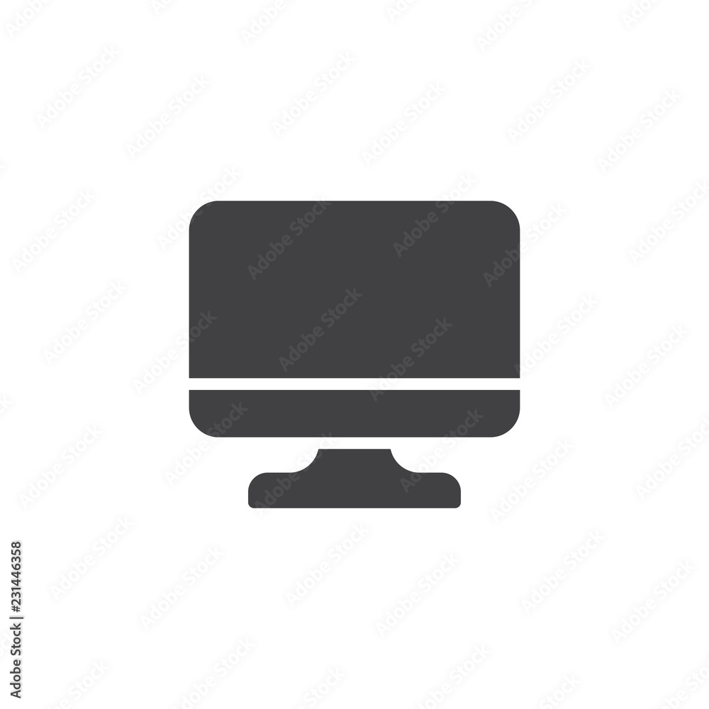 Computer monitor display vector icon. filled flat sign for mobile concept and web design. Wide screen tv simple solid icon. Symbol, logo illustration. Pixel perfect vector graphics Computer monitor display vector icon. filled flat sign for mobile concept and web design. Wide screen tv simple solid icon. Symbol, logo illustration. Pixel perfect vector graphics