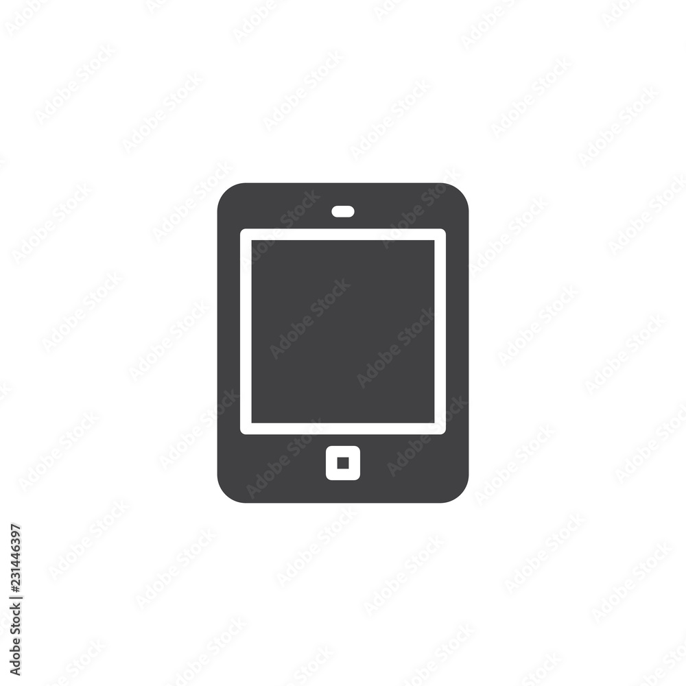 Tablet gadget vector icon. filled flat sign for mobile concept and web design. Tablet Computer simple solid icon. Mobile device symbol, logo illustration. Pixel perfect vector graphics Tablet gadget vector icon. filled flat sign for mobile concept and web design. Tablet Computer simple solid icon. Mobile device symbol, logo illustration. Pixel perfect vector graphics