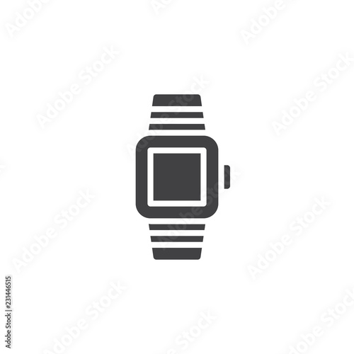 Wristwatch vector icon. filled flat sign for mobile concept and web design. Smartwatch simple solid icon. Symbol, logo illustration. Pixel perfect vector graphics