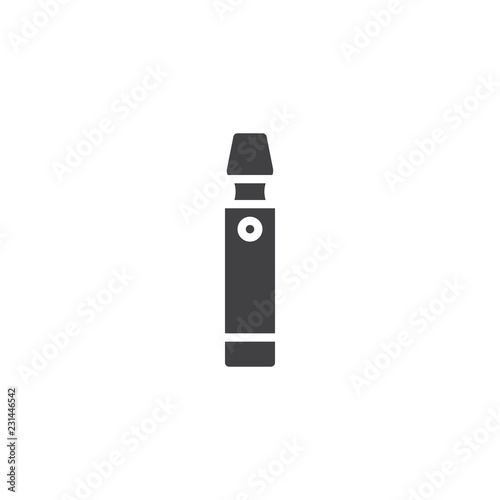 Electronic cigarette vector icon. filled flat sign for mobile concept and web design. Vape device simple solid icon. Symbol, logo illustration. Pixel perfect vector graphics