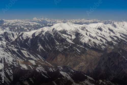 The himaraya mountain with blue sky © arnuphapy