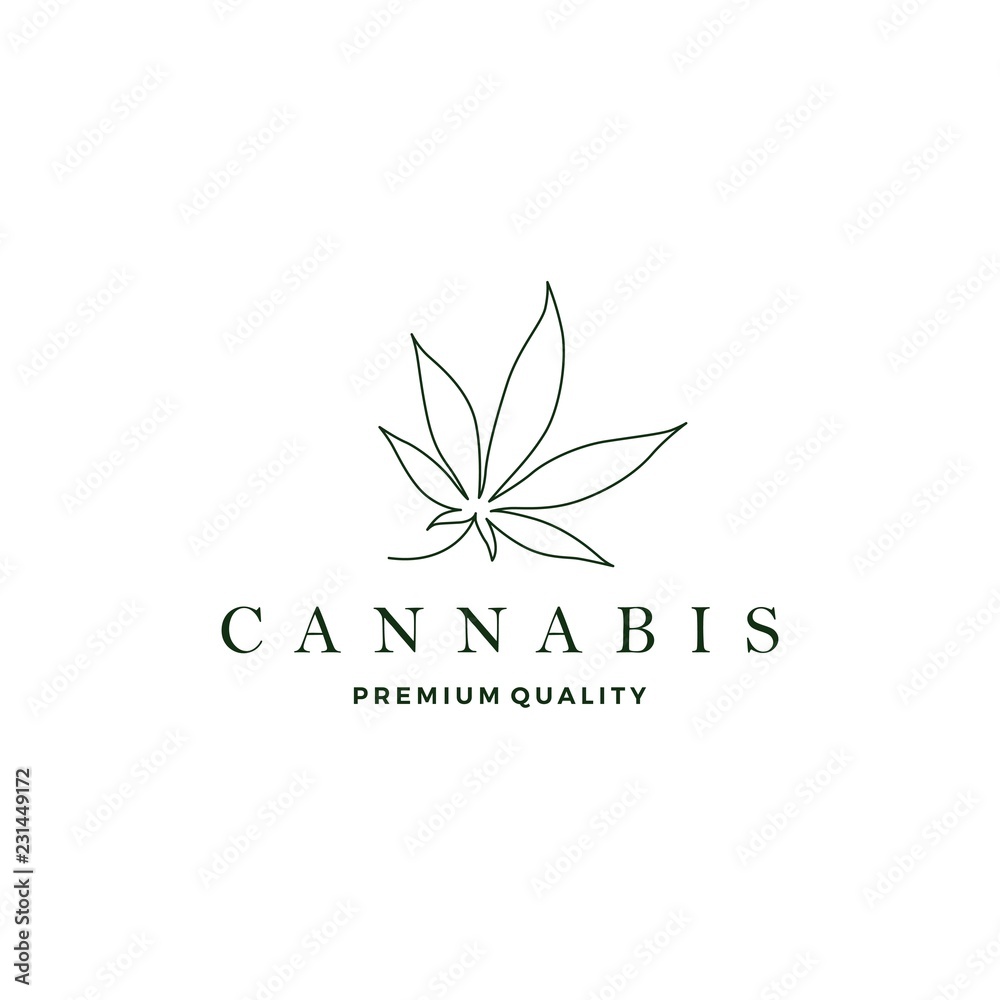 cannabis leaf logo vector icon cannabis leaf logo vector icon