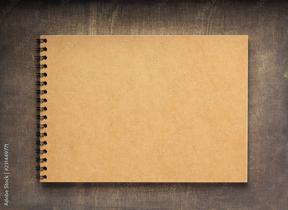 notebook or book with empty pages