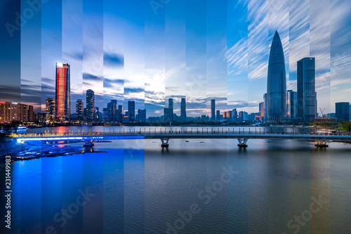 Shenzhen Houhai Financial District City Skyline © WU