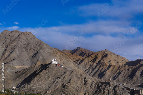 Namgyal Tsemo Gompa monastery in Leh ladakh, India photo