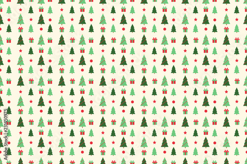 Merry Christmas pattern seamless collection. Christmas tree and Gift background. Endless texture for gift wrap, wallpaper, web banner background, wrapping paper and Fabric patterns.